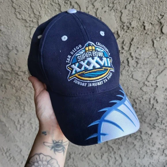 Mint Y2K 2003 XXXVI Superbowl Strap Back Cap - Picture 2 of 7